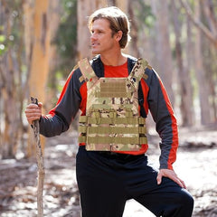 Tactical Vest Molle Combat Adjustable Training Vest for Men