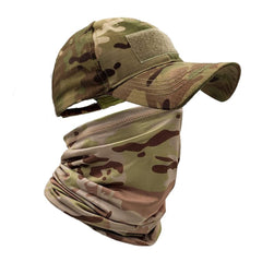 Camo Hats with Cooling Sun UV Neck Gaiter