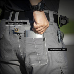 Men's Hiking Tactical Trousers Rip-Stop Combat Cargo Pants