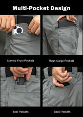 Men’s Tactical Trousers Multi-Pocket Work Outdoor Utility Pants