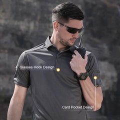 Tontrek Men's Lightweight Quick Dry Polo Shirt