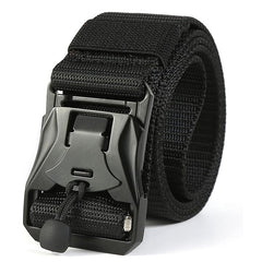 Tactical Belt with Quick-Release Magnetic Buckle