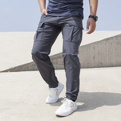 Men's Cargo Work Pants Lightweight Quick-drying Outdoor Hiking Trousers
