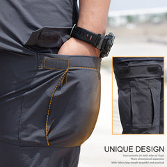 Men's Cargo Work Pants Lightweight Quick-drying Outdoor Hiking Trousers