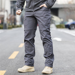 Men's Winter Pants Water-Resistant Warm Softshell Thick Tactical Pants