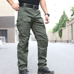 Men's Outdoor Tactical Pants Lightweight Water-resistant Military Combat Cargo Hiking Pants