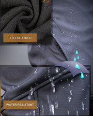 Men's Winter Pants Water-Resistant Warm Softshell Thick Tactical Pants