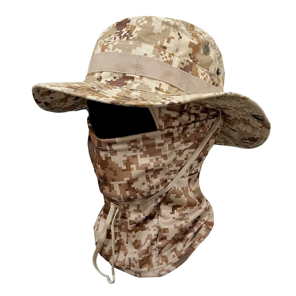 Boonie Hat Tactical Camo Hat with Face Mask
