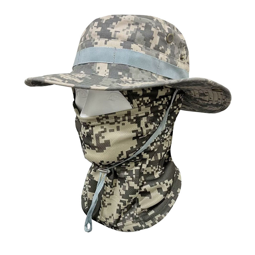 Boonie Hat Tactical Camo Hat with Face Mask