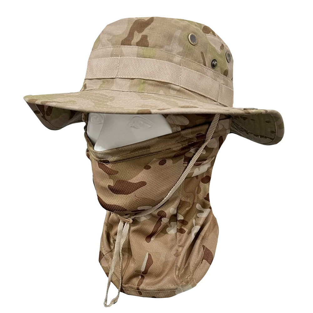 Boonie Hat Tactical Camo Hat with Face Mask