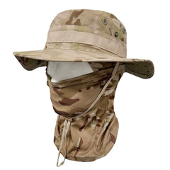 Boonie Hat Tactical Camo Hat with Face Mask