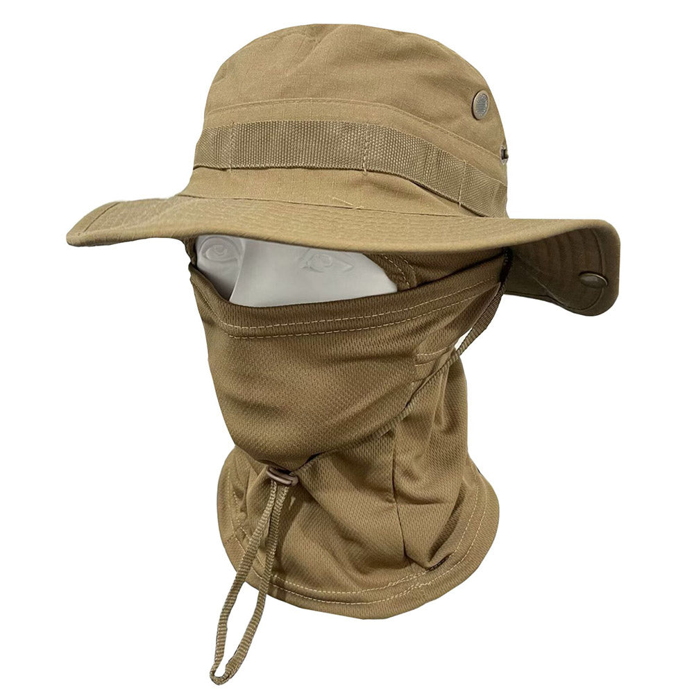 Boonie Hat Tactical Camo Hat with Face Mask