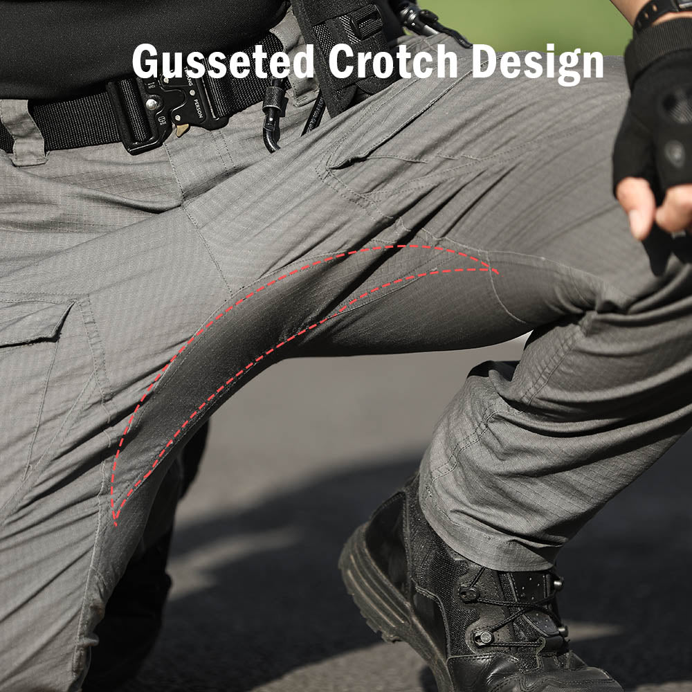 Men's Hiking Tactical Trousers Rip-Stop Combat Cargo Pants