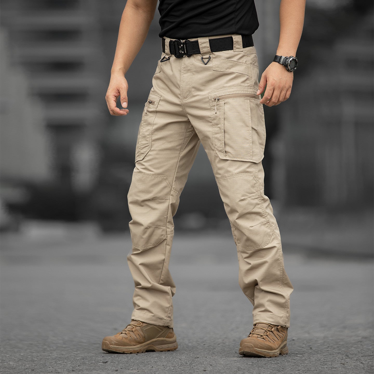 Men’s Tactical Trousers Multi-Pocket Work Outdoor Utility Pants