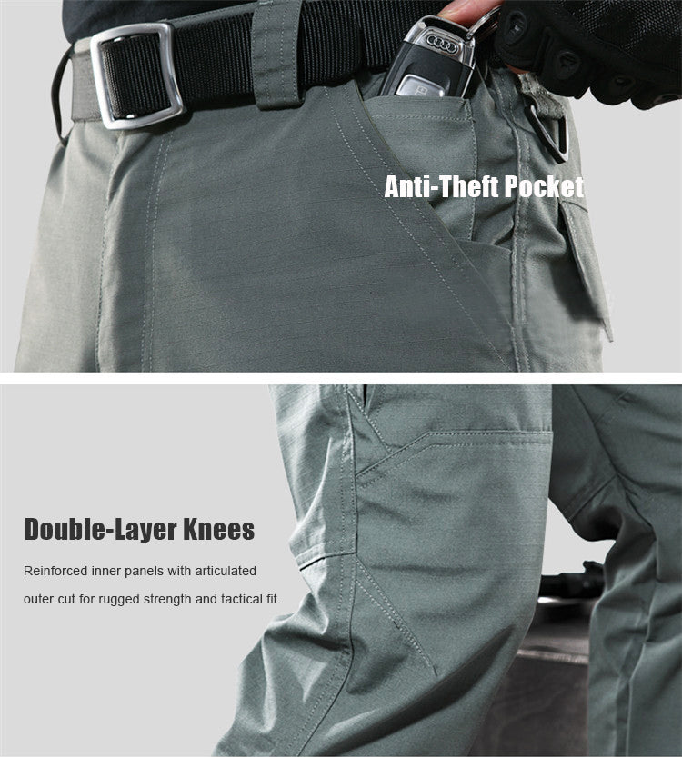 Water-Resistant Tactical Cargo Trousers