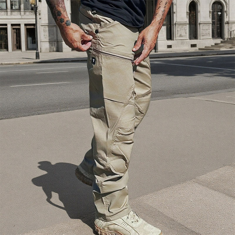 Men's Outdoor Tactical Trousers Rip-Stop Hiking Work Cargo Pants